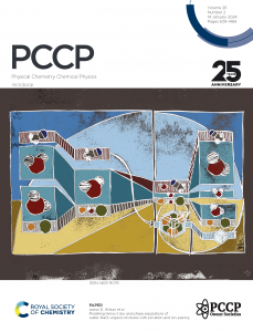 Cover of Physical Chemistry Chemical Physics for 14 January 2024.